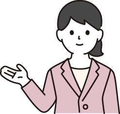 ショールームへ案内をする女性