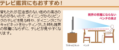 テレビ鑑賞にもおすすめ！